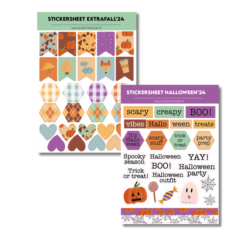 Set van 2 stickervellen | Halloween & Fall'24